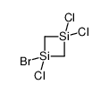 1-bromo-1,3,3-trichloro-1,3-disiletane Structure