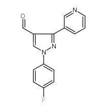 1-(4-fluorophenyl)-3-(pyridin-3-yl)-1h-pyrazole-4-carbaldehyde结构式