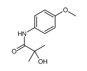 2-hydroxy-N-(4-methoxyphenyl)-2-methylpropanamide结构式
