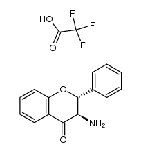 trans-3-aminoflavanone trifluoroacetate Structure
