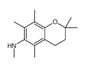 N,2,2,5,7,8-hexamethyl-3,4-dihydrochromen-6-amine结构式