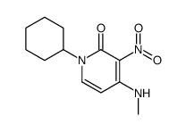 1-cyclohexyl-4-(methylamino)-3-nitropyridin-2-one Structure