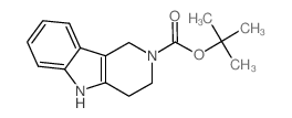 3,4-二氢-1H-吡啶并[4,3-b]吲哚-2(5h)-羧酸叔丁酯结构式