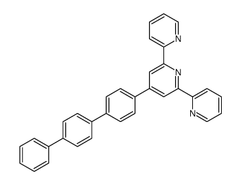 4-[4-(4-phenylphenyl)phenyl]-2,6-dipyridin-2-ylpyridine Structure