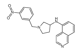 N-[1-[(3-nitrophenyl)methyl]pyrrolidin-3-yl]isoquinolin-5-amine结构式