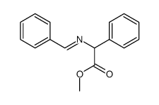 phenyl[(1-phenylmethyliden)-amino]acetic acid methyl ester结构式