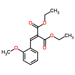 2-甲氧基苄亚基丙二酸二乙酯结构式