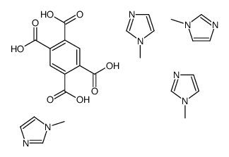 benzene-1,2,4,5-tetracarboxylic acid, compound with 1-methyl-1H-imidazole (1:4) Structure