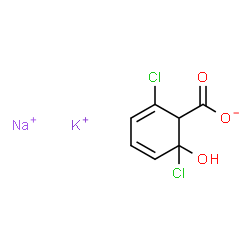 potassium sodium 2,6-dichlorosalicylate Structure