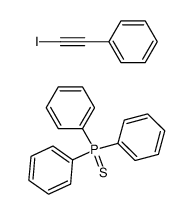 triphenylphosphine sulfide compound with (iodoethynyl)benzene (1:1) Structure