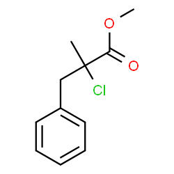 α-Chloro-α-methylbenzenepropionic acid methyl ester结构式