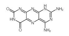 6,8-diamino-1H-pyrimido[5,4-g]pteridine-2,4-dione结构式