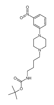 {4-[4-(3-nitrophenyl)piperazin-1-yl]butyl}carbamic acid tert-butyl ester结构式