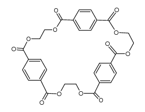 环三(乙二醇对苯二甲酸酯)结构式