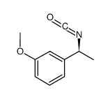 (S)-(-)-1-(3-甲氧基苯基)乙基异氰酸酯结构式