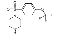 1-[[4-(TRIFLUOROMETHOXY)PHENYL]SULFONYL]PIPERAZINE Structure