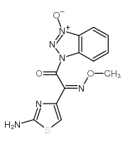 1-[2-(Z)-Methoxyimino-2-(2-aminothiazol-4-yl)acetyl]benzotrizole-3-oxide Structure
