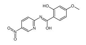 2-hydroxy-4-methoxy-N-(5-nitropyridin-2-yl)benzamide结构式