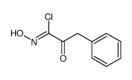 (Z)-N-hydroxy-2-oxo-3-phenylpropanimidoyl chloride Structure