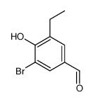 Benzaldehyde, 3-bromo-5-ethyl-4-hydroxy- (9CI)结构式