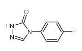 4-(4-氟苯基)-1H-1,2,4-噻唑-5(4H)-酮结构式