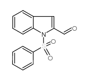 1-(苯磺酰)-1H-吲哚-2-甲醛结构式