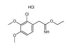 ethyl (2-chloro-3,4-dimethoxyphenyl)acetimidate hydrochloride Structure