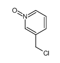 3-(chloromethyl)-1-oxidopyridin-1-ium Structure