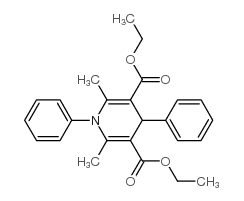 1,4-二氢-2,6-二甲基-1,4-二苯基-3,5-吡啶二羧酸二乙酯结构式