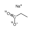sodium [1-(18)O2, 1-(13)C]propionate Structure