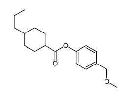 [4-(methoxymethyl)phenyl] 4-propylcyclohexane-1-carboxylate结构式