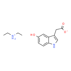 diethylammonium 5-hydroxy-1H-indole-3-acetate Structure