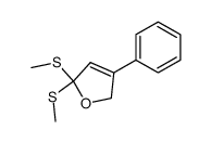 2,2-bis(methylthio)-4-phenyl-2,5-dihydrofuran Structure