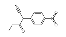 2-(4-nitro-phenyl)-3-oxo-pentanenitrile结构式