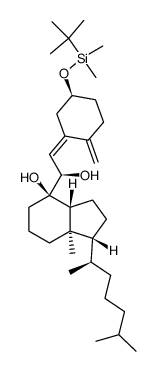 3β-O-(tert-butyldimethylsilyl)-7,8-dihydroxy-7,8-dihydrovitamin D3 Structure