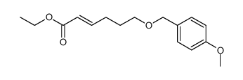 6-(4-methoxybenzyloxy)-hex-2-enoic acid ethyl ester结构式