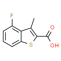 4-氟-3-甲基苯并[b]噻吩-2-羧酸结构式