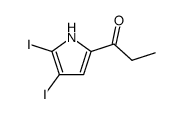 1-(4,5-diiodo-pyrrol-2-yl)-propan-1-one结构式