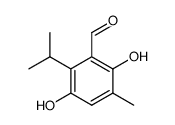 2,5-dihydroxy-6-isopropyl-3-methyl-benzaldehyde Structure