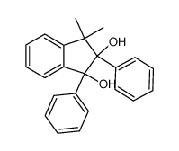 2,3-Dihydroxy-1,1-dimethyl-2,3-diphenyl-indan结构式