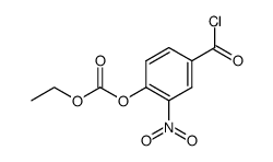 4-ethoxycarbonyloxy-3-nitro-benzoyl chloride结构式