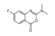 2-(dimethylamino)-7-fluoro-4H-3,1-benzoxazin-4-one结构式