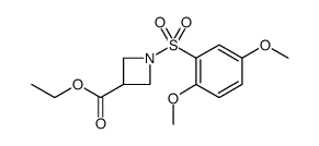 3-Azetidinecarboxylic acid, 1-[(2,5-dimethoxyphenyl)sulfonyl]-, ethyl ester Structure