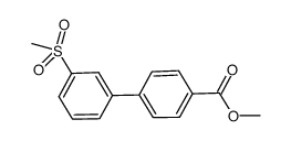3'-methanesulfonyl-biphenyl-4-carboxylic acid methyl ester结构式