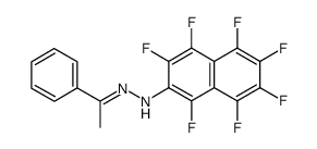 acetophenone 1,3,4,5,6,7,8-heptafluoro-2-naphthylhydrazone Structure