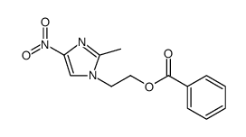 1H-Imidazole-1-ethanol, 2-methyl-4-nitro-, 1-benzoate Structure