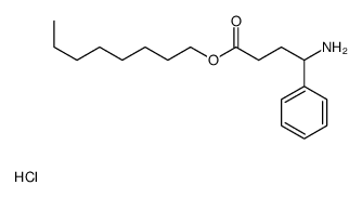 octyl 4-amino-4-phenylbutanoate,hydrochloride结构式