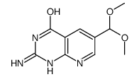 2-amino-6-(dimethoxymethyl)-1H-pyrido[2,3-d]pyrimidin-4-one结构式