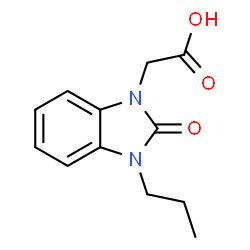 (2-Oxo-3-propyl-2,3-dihydro-1H-benzimidazol-1-yl)acetic acid Structure