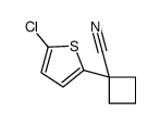 1-(5-chlorothiophen-2-yl)cyclobutane-1-carbonitrile Structure